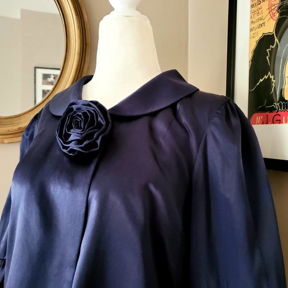 Marc Jacobs Blue Silk Jacket Size 8 NWT - Picture 8 of 16